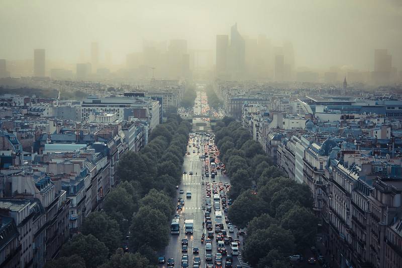 Smogová situace v Paříži