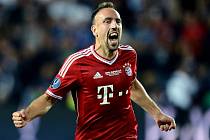 Takhle se Franck Ribéry radoval loni v srpnu při zápase o Superpohár v pražském Edenu.