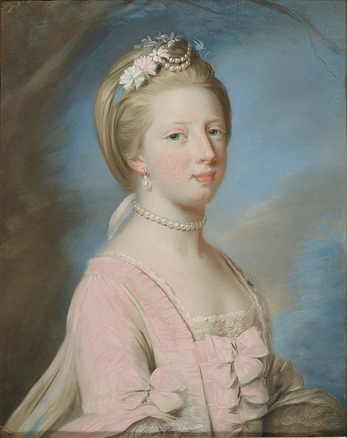 Dánská královna Karolina Matylda, nejmladší sestra krále Jiřího III. Tato teta princezny Žofie měla velmi nešťastný osud. Její muž se zbláznil, jejího milence popravili.