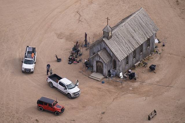 Bonanza Creek Ranch, kde se natáčí film Rust. Herec Alec Baldwin během filmování zastřelil 22. října 2021 kameramanku a zranil režiséra.