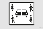 Značka vyhrazeného stání pro sdílené vozy