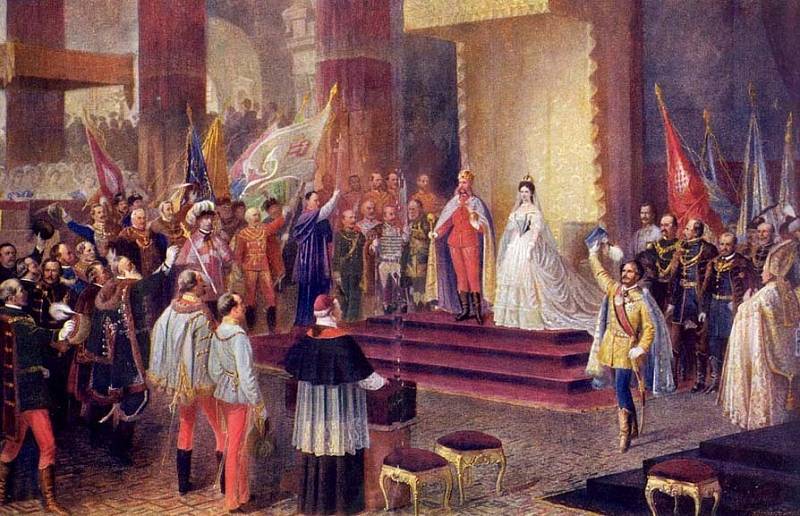 Sissi s manželem, císařem Františkem Josefem I. Oficiální události Alžběta nesla těžce, pokud se jim dalo vyhnout, nezúčastňovala se jich.