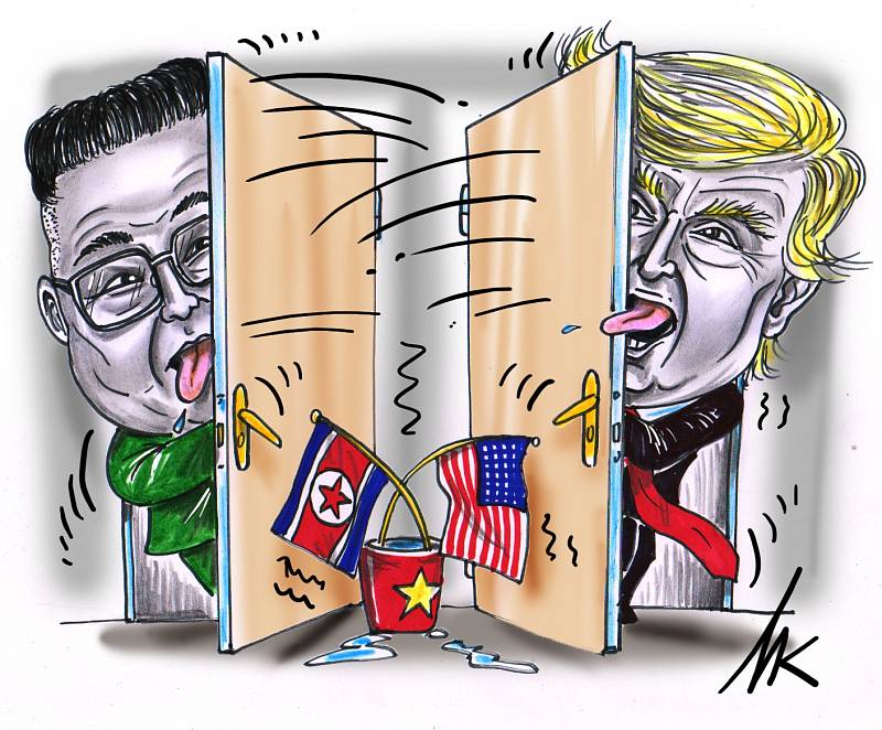 Donald Trump a Kim Čong-un.