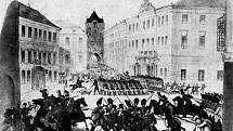 V červnu roku 1848 propukla také v českých zemích revoluce. Odstartoval ji zásah čety granátníků pod velením poručíka Emila Jablonského proti občanskému průvodu v pražské Celetné ulici