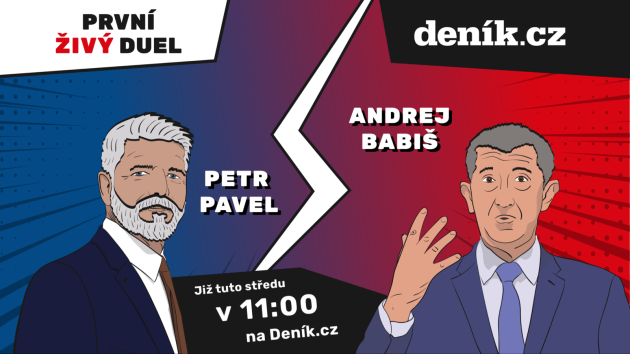 Prezidentská debata Deníku mezi Petrem Pavlem a Andrejem Babišem