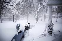 Sněhová bouře ve městě Amherst v americkém státě New York, 24. prosince 2022