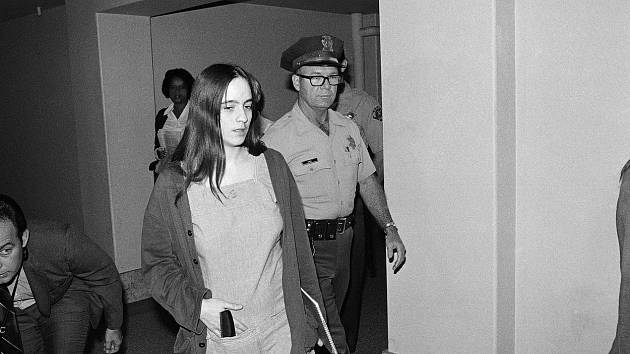 Susan Atkinsová u soudu v Los Angeles roce 1970.