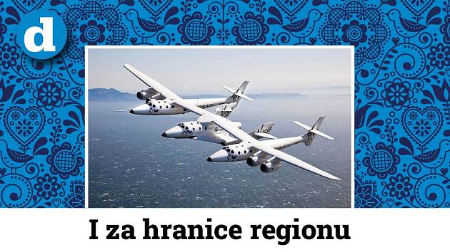 Vesmírná loď společnosti Virgin Galactic.