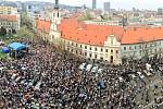 Demonstrace za slušné Slovensko