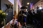 Už 16. listopadu položila kytici k památníku na pražské Národní třídě slovenská prezidentka Zuzana Čaputová