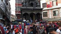 Káthmándú hlavní město Nepálu. Žije zde přibližně 1 milion obyvatel.