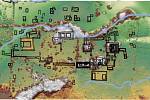 Mapa hlavního města mayského království Sak Tz’i