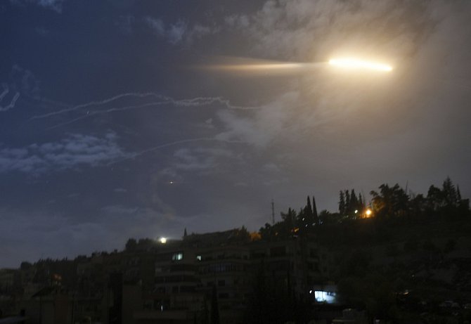 Izraelská raketa nad Damaškem