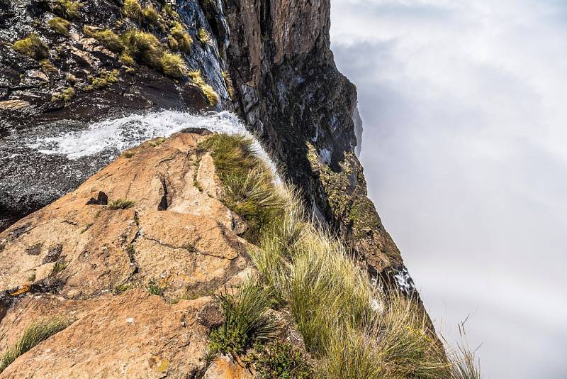 Pohled z vrcholu vodopádu Tugela v Jihoafrické republice