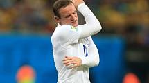 Kanonýr Anglie Wayne Rooney se proti Itálii neprosadil.