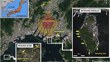 Vědci objevili v písku na plážích u Hirošimy částice, pocházející zřejmě z budov zničených jaderným výbuchem