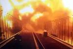 Krymský most zachvátily plameny. Ilustrační snímek