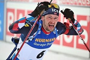 Norský biatlonista Sturla Holm Lagreid