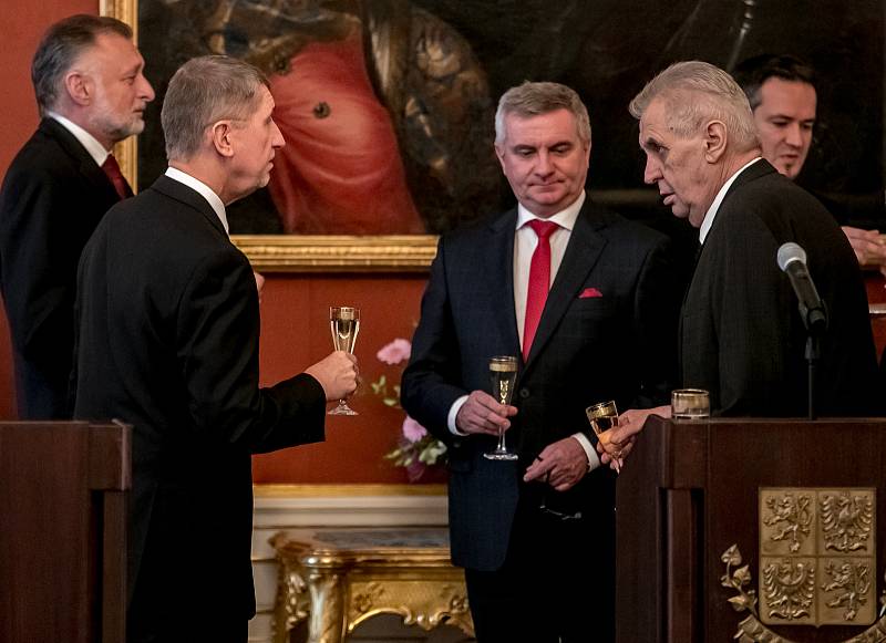 Prezident Miloš Zeman jmenoval 6. prosince na Pražském hradě Andreje Babiše premiérem.