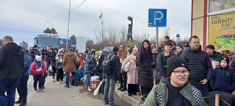 Přechod hranice na cestě z Ukrajiny na Slovensko