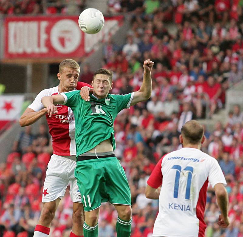 2.předkolo UEFA Evropská liga – SK Slavia Praha-Levandia Tallinn v Edenu.