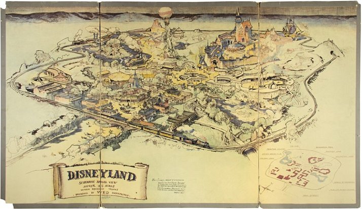 Mapa Disneylandu