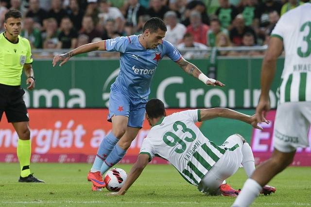 Slavia v předkole LM prohrála na hřišti Ferencvárose.