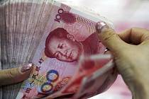 Čínský jüan- ilustrační foto