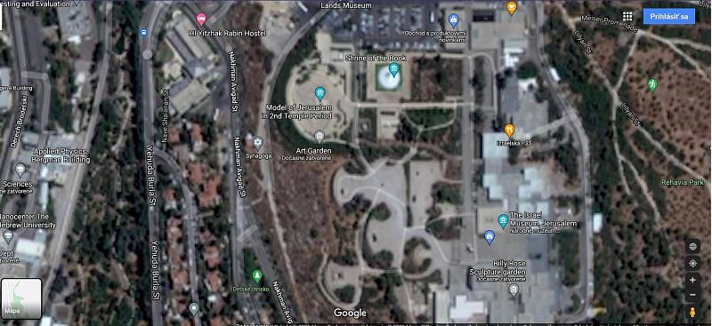 Google Maps nabízí pouze nekvalitní satelitní snímky nejen Pásma Gazy, ale i všech měst v Izraeli. Dlouhá léta to společnosti přikazoval americký zákon. Ten vznikl s ohledem na otázky bezpečnosti židovského státu. Na snímku Jeruzalém.