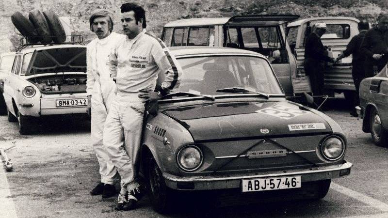 Škoda 110 L Rallye MTX (1971). Závodní verze škodováckého sedanu v úpravě pro rally a také okruhy či vrchy. 