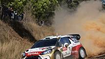 Sebastien Ogier na Australské rallye.