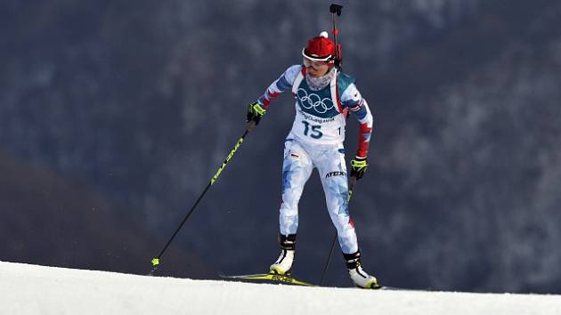 Veronika Vítková ve vytrvalostním závodě na olympijských hrách v Pchjongčchangu.