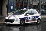 Vůz francouzské policie. Ilustrační snímek