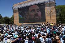 Finále MS ve fotbale: v argentinských městech probíhaly projekce na velkoplošných obrazovkách