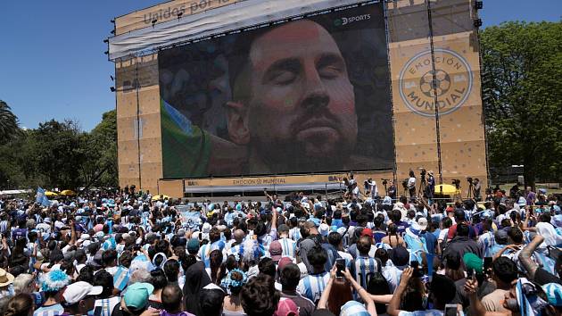 Finále MS ve fotbale: v argentinských městech probíhaly projekce na velkoplošných obrazovkách