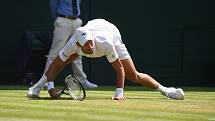 Novak Djokovič na Wimbledonu.