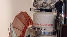 Maketa vesmírné sondy Veněra 4, umístěná v moskevském muzeu kosmonautiky