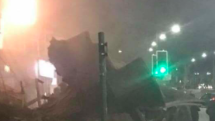 Výbuch a požár v anglickém Leicesteru.