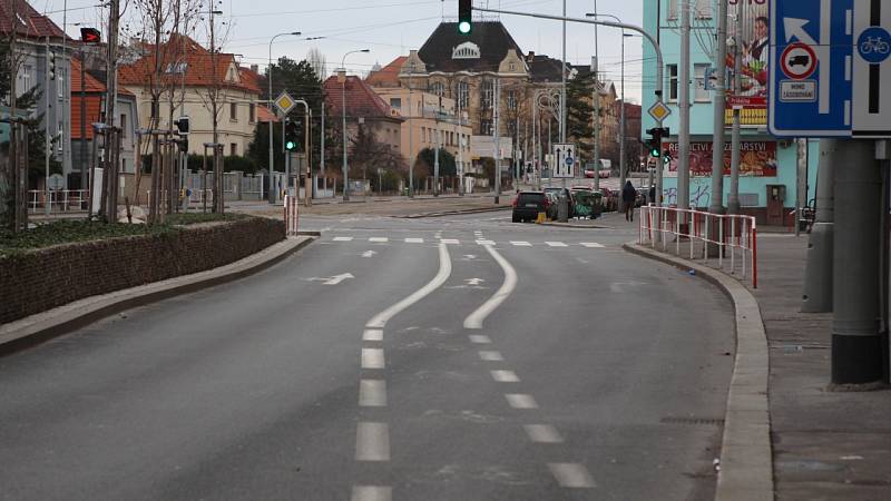 Je to tu docela komplikované. Naštěstí tudy moc cyklistů neprojíždí