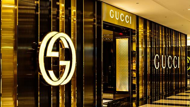 Obchod Gucci.