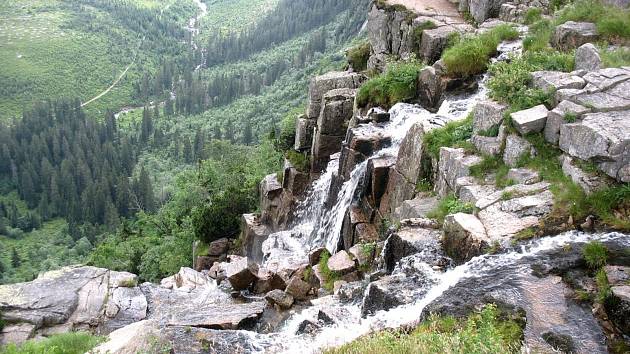 Horní část Pančavského vodopádu.
