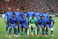 Fotbalisté súdánského klubu Al-Hilal před zápasem africké Ligy mistrů v Káhiře