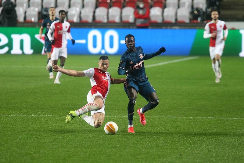 UEFA Evropská liga - čtvrtfinálový zápas FK Slavia - Arsenal