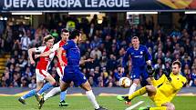 Odveta čtvrtfinále Evropské ligy mezi londýnskou Chelsea a pražskou Slavií