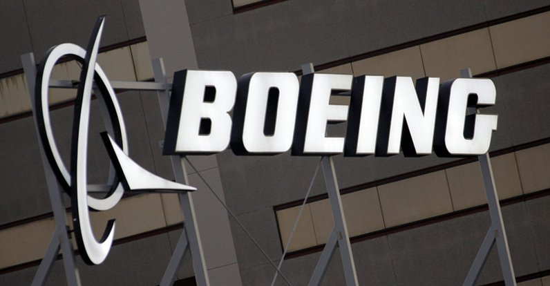 Logo letecké společnosti Boeing.