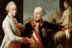 Josef II. (vpravo) se svým mladším bratrem Leopoldem, pozdějším císařem Leopoldem II. Oba byli osvícenci a zaváděli reformy, Leopold byl ale úspěšnější.