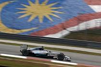 Nico Rosberg na okruhu v Sepangu