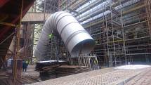 Cement Hranice - montáž odtahového potrubí