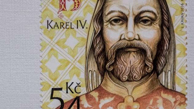 Karel IV. na nové známce