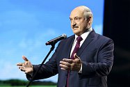 Běloruský prezident Alexandr Lukašenko při svém projevu v Minsku
